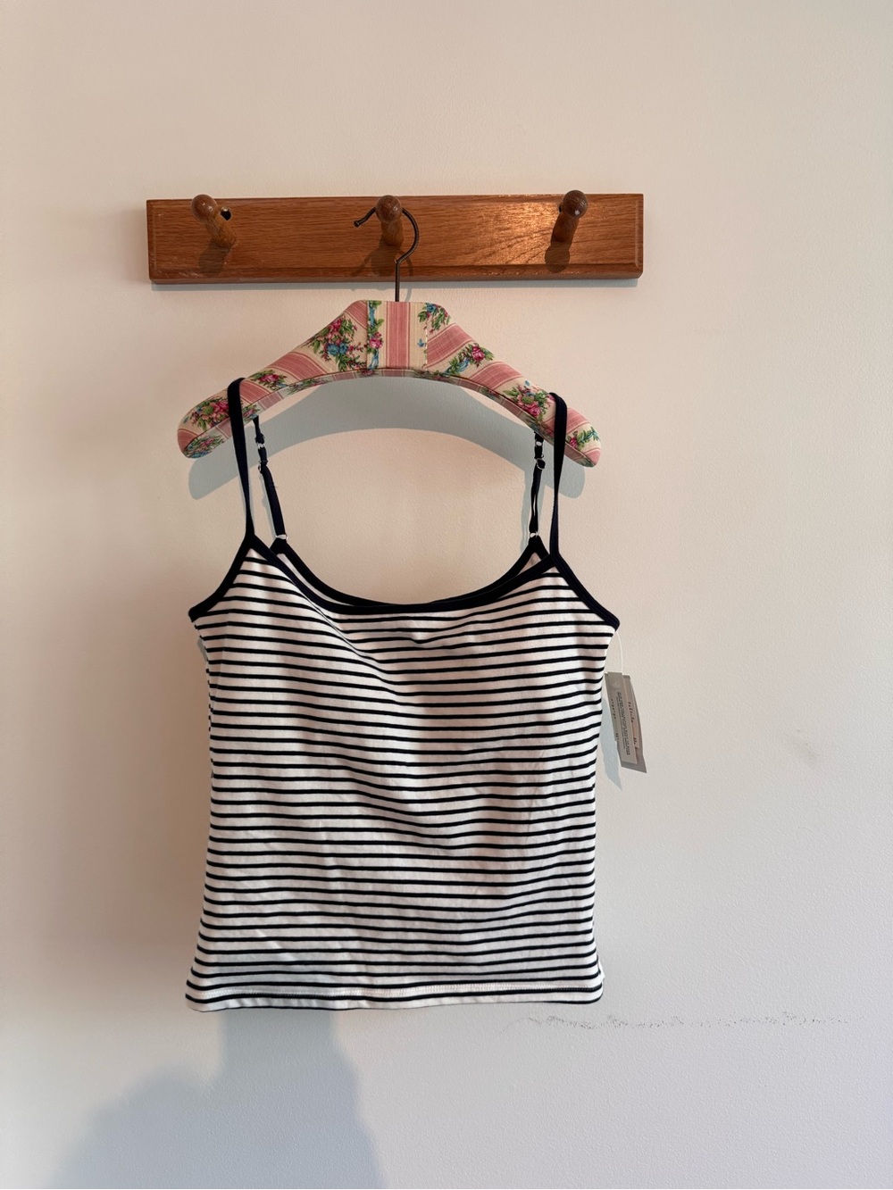 NWT Abercrombie Bra-Free 90s Striped Cami Large